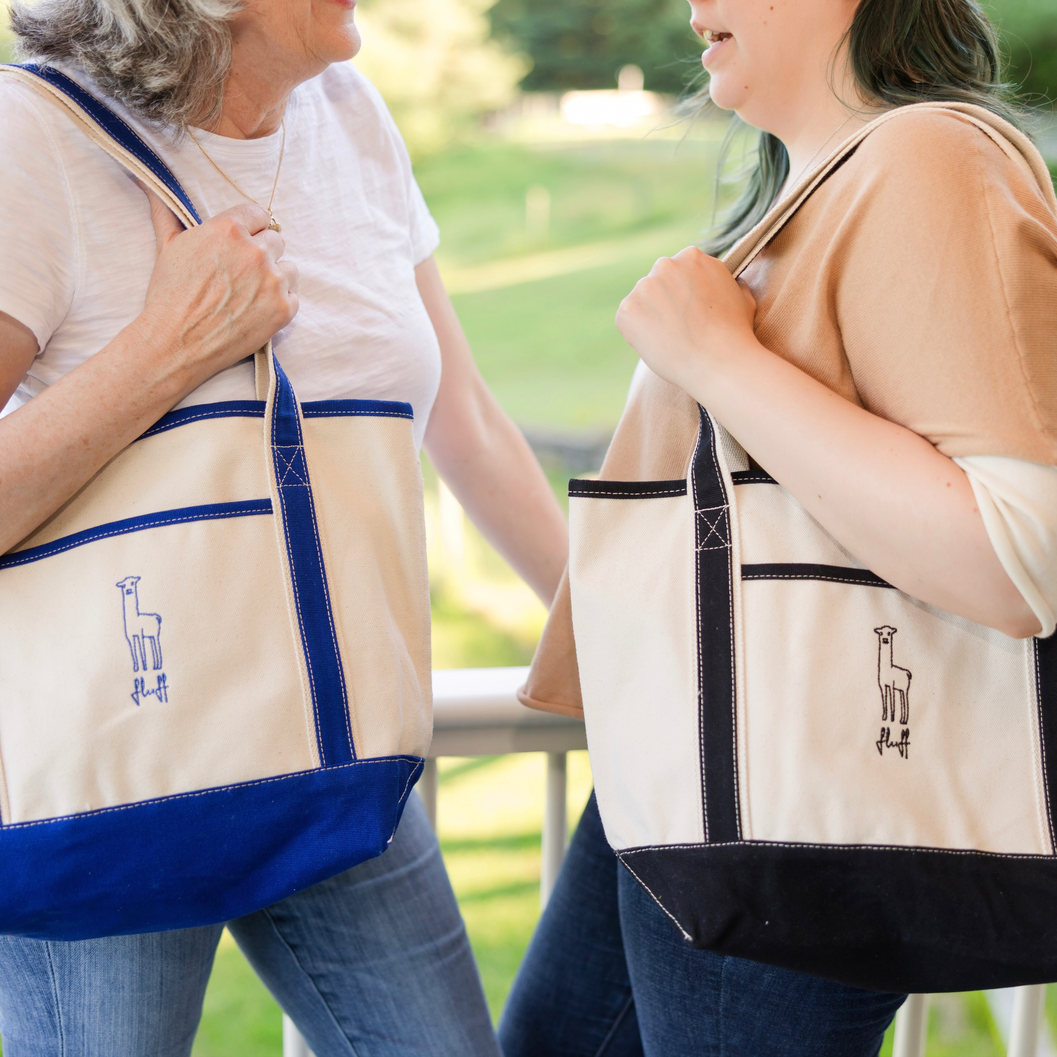 Embroidered Alpaca Logo Canvas Tote Bag