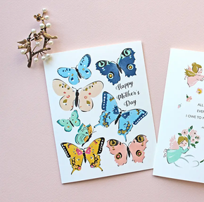 'Butterflies' Mother's Day Card