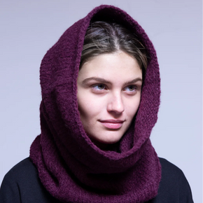 Meg Cohen Alpaca Hand Knit Laja Hood