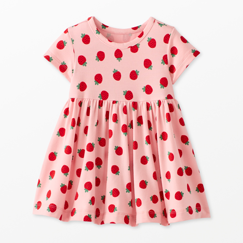 hanna andersson red dress Size 8 (130): Hanna Andersson Red Roses Long Sleeve Dress