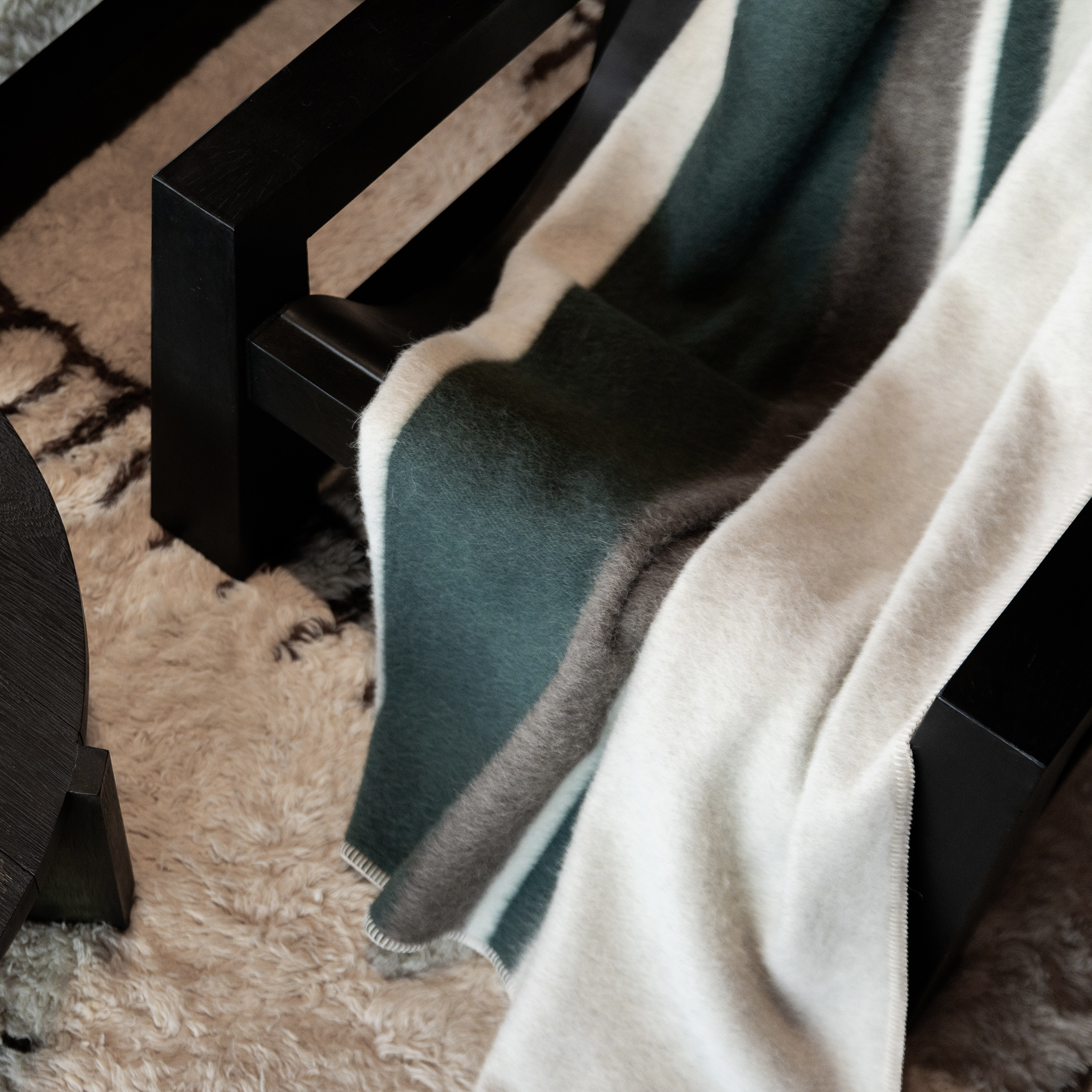 Kimura Heirloom Alpaca Blanket - Forest