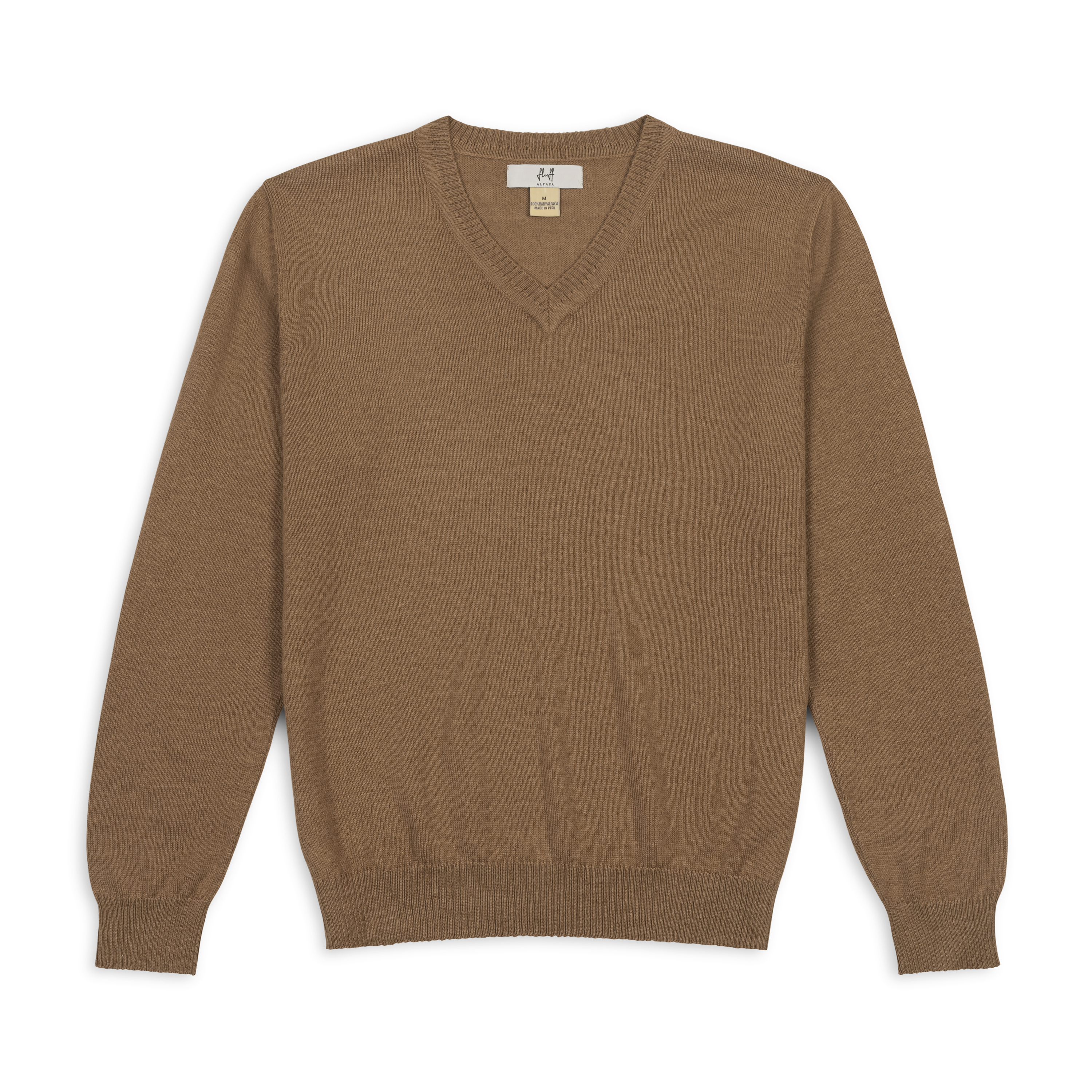 Fluff Alpaca Classic V-Neck Baby Alpaca Sweater