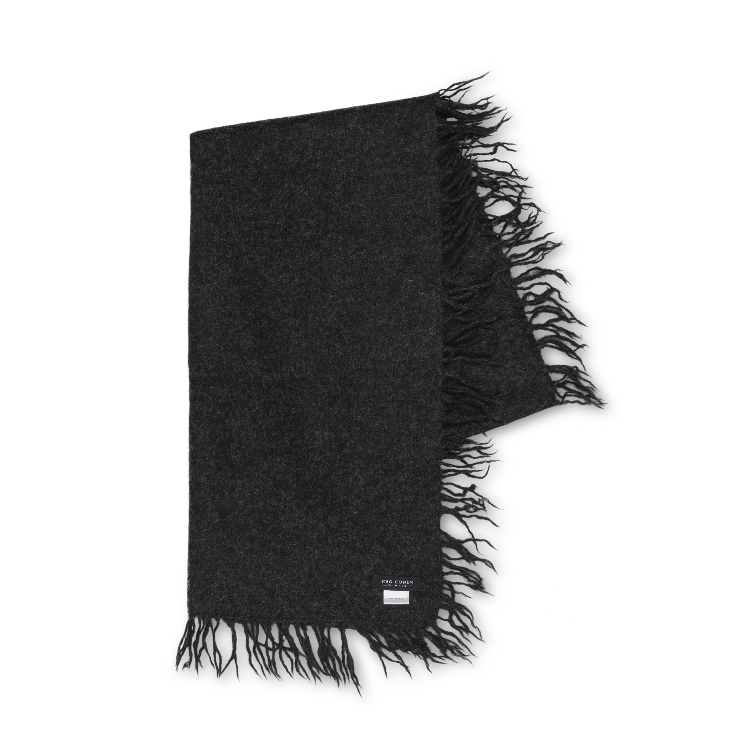 Full Fringe Alpaca and Silk Scarf