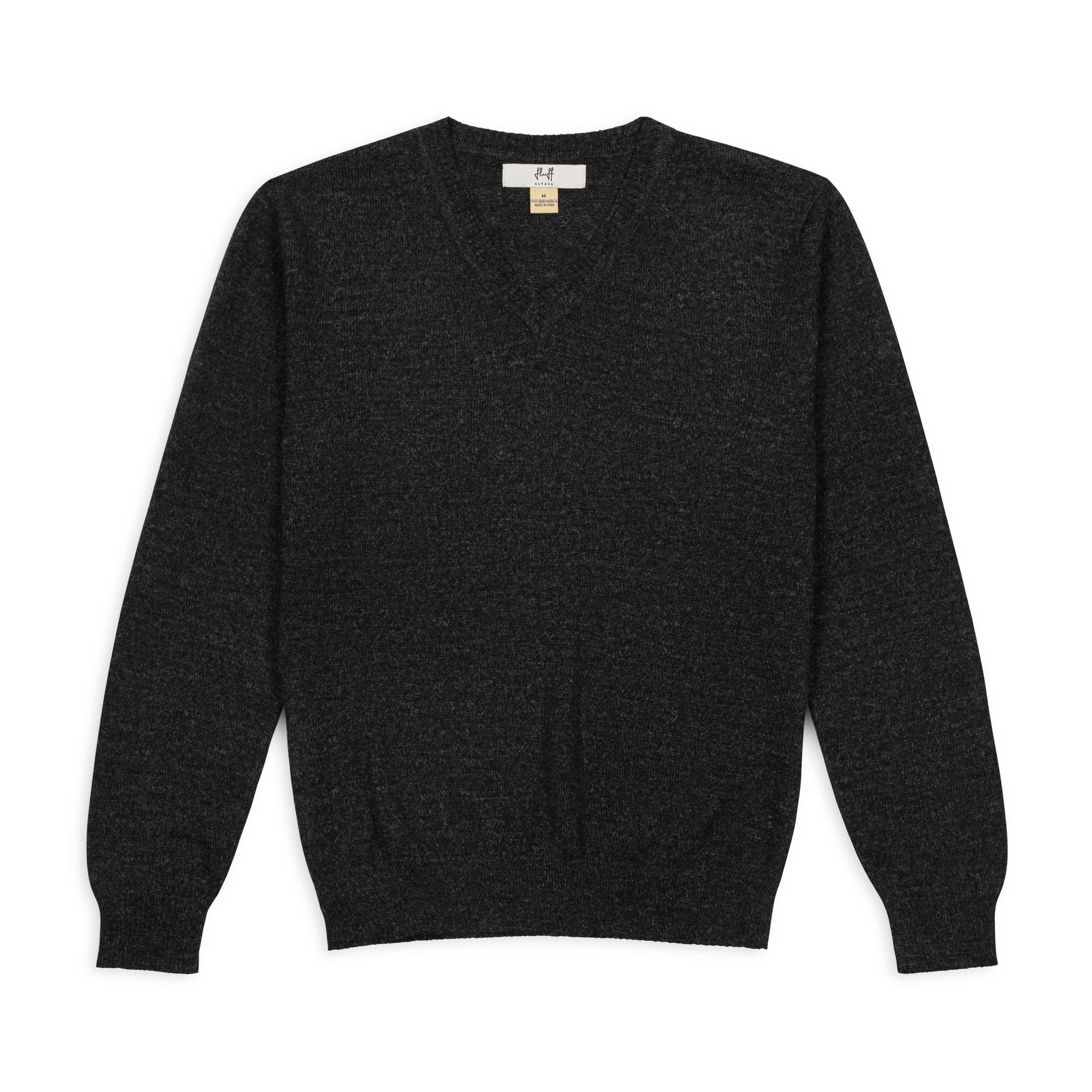 Fluff Alpaca Classic V-Neck Baby Alpaca Sweater