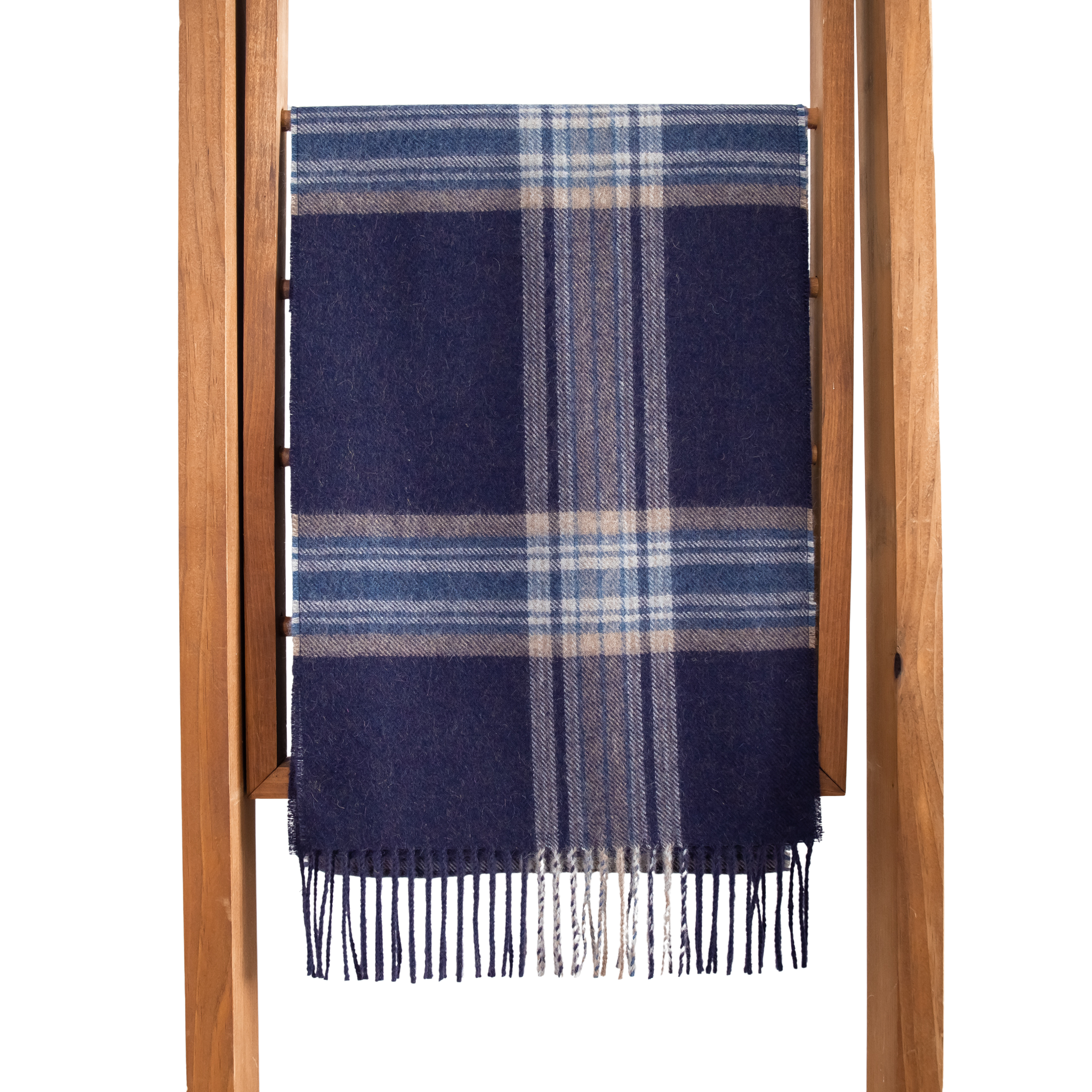 Plaid Baby Alpaca Scarf