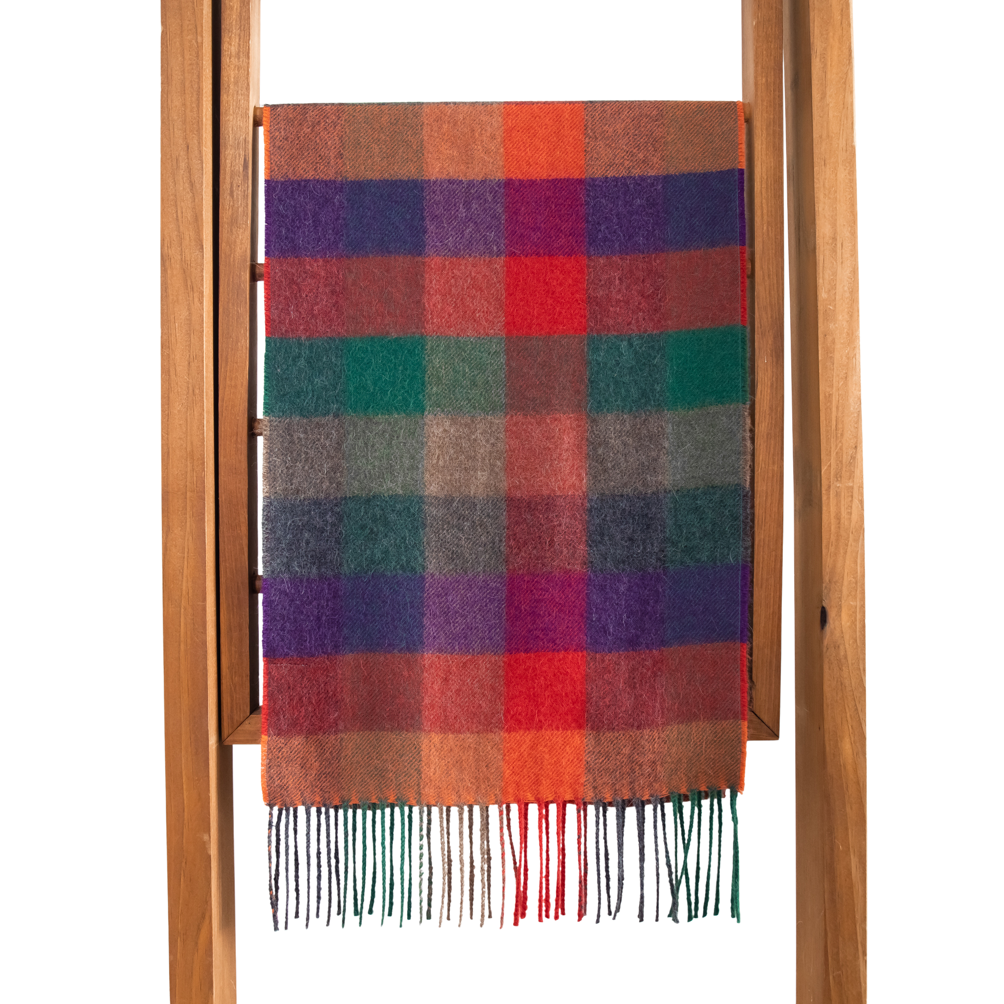 Plaid Baby Alpaca Scarf