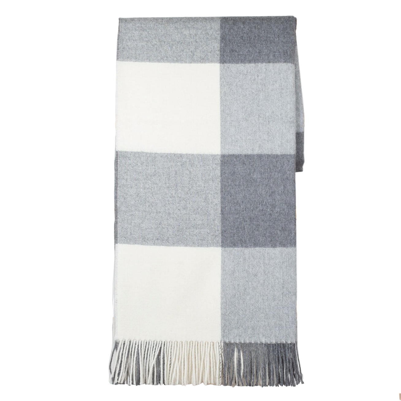 Fluff Buffalo Plaid Baby Alpaca Throw Blanket