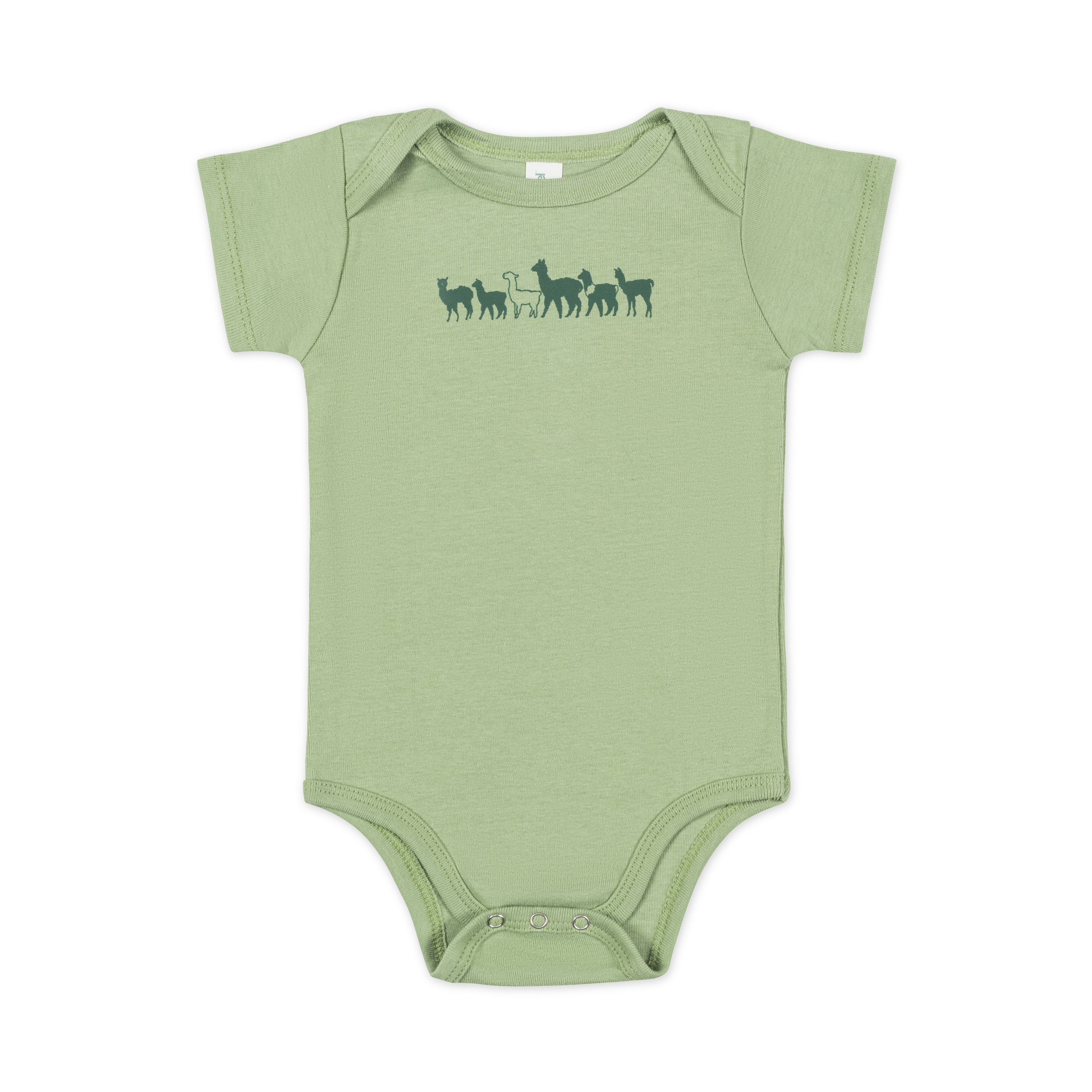 Fluff Organic Cotton Alpaca Logo Onesie