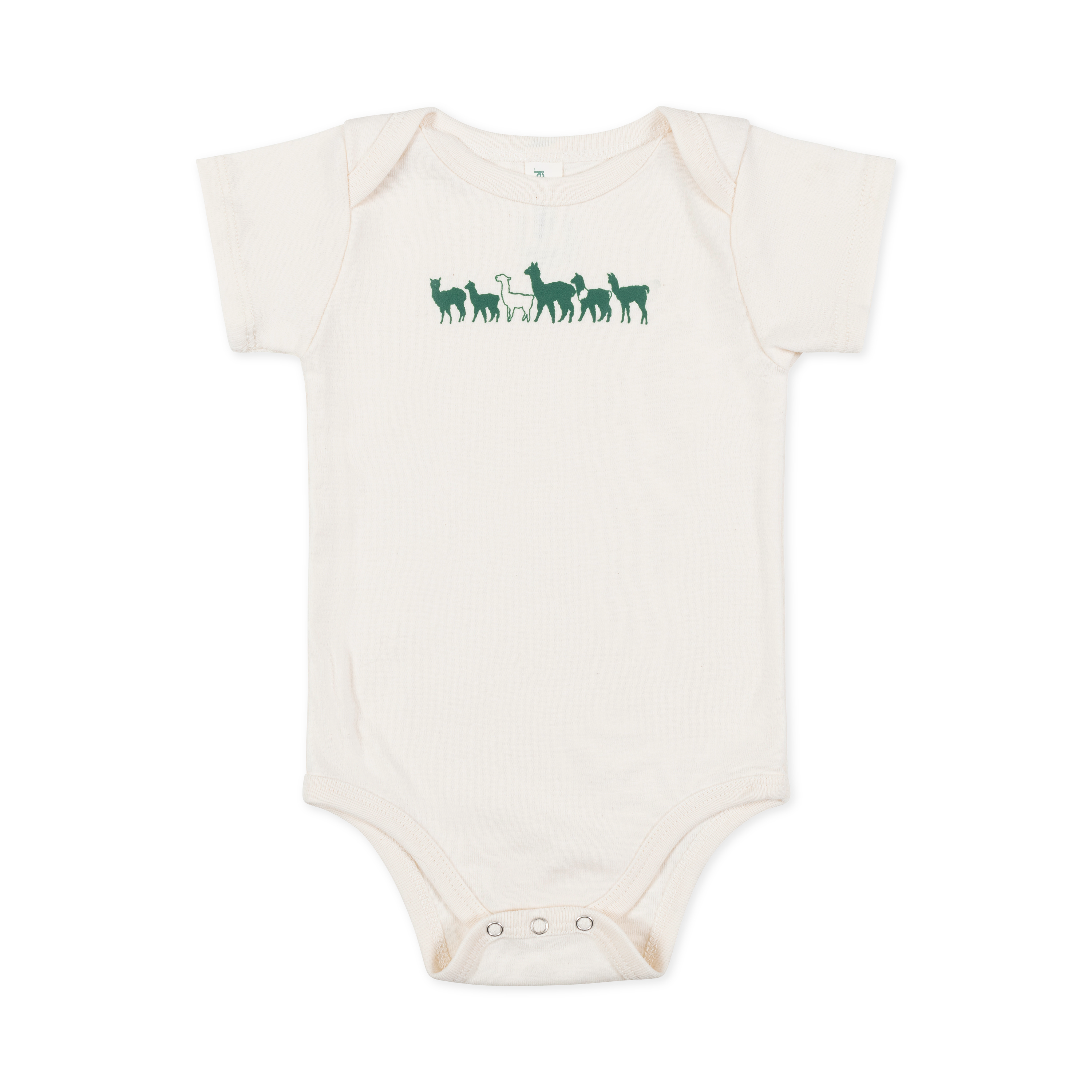 Fluff Organic Cotton Alpaca Logo Onesie