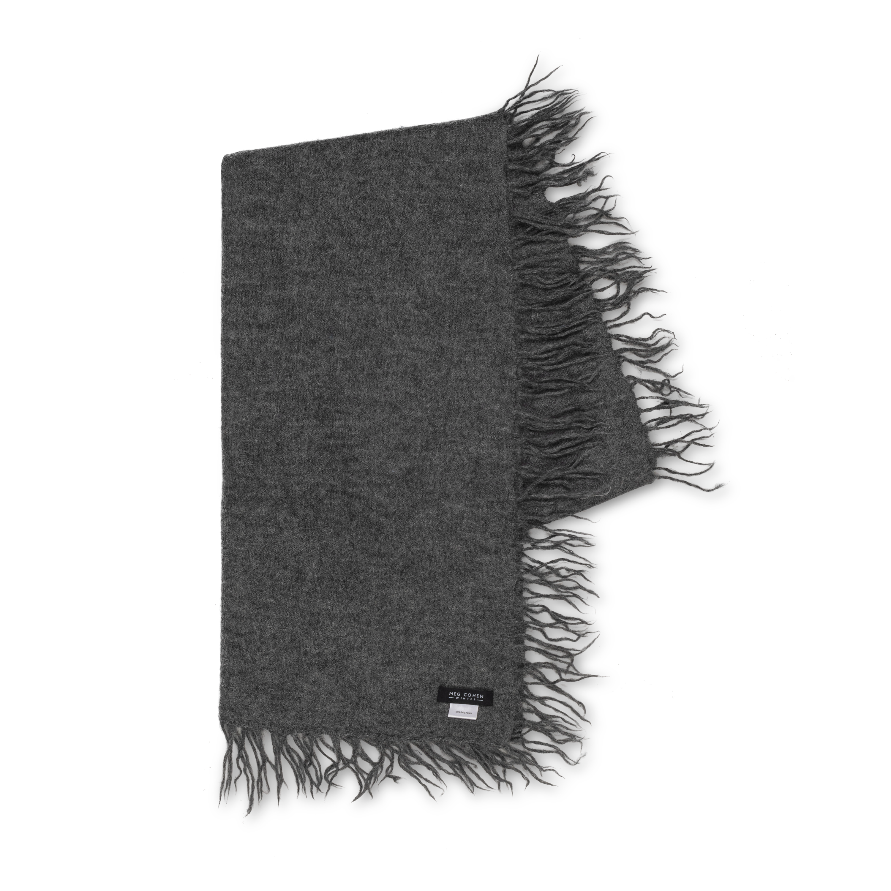 Full Fringe Alpaca and Silk Scarf