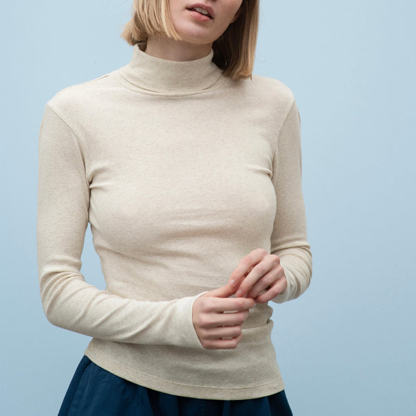 Women's cotton turtleneck on sale sweaters