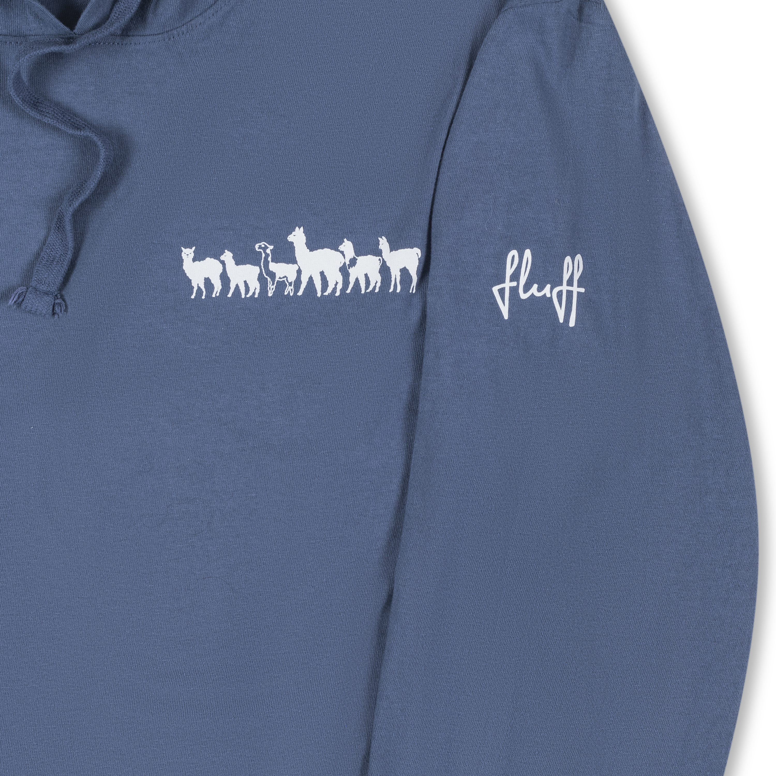 Fluff Alpaca Parade Hooded Long-Sleeved Tee