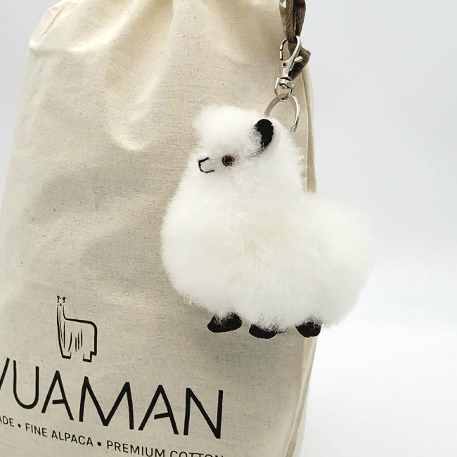 Fur Alpaca Keychain