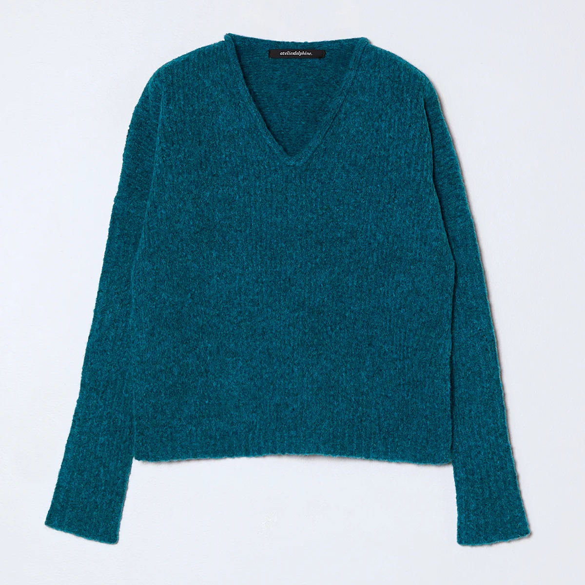 Atelier Delphine Boxy V-Neck Supreme Alpaca Sweater