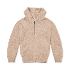 Fluff Women's Zippered Alpaca Boucle Hoodie