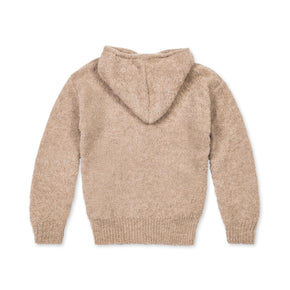 Fluff Women's Zippered Alpaca Boucle Hoodie