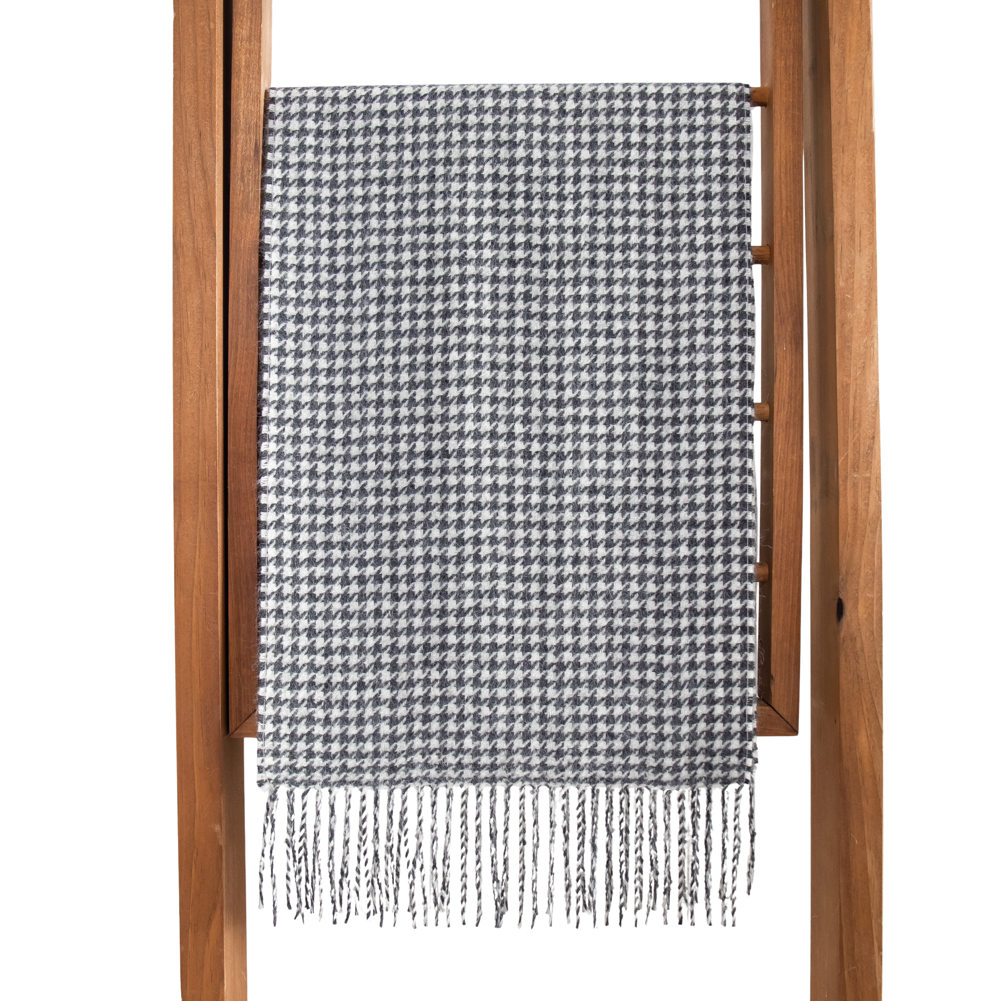 Houndstooth Baby Alpaca Scarf