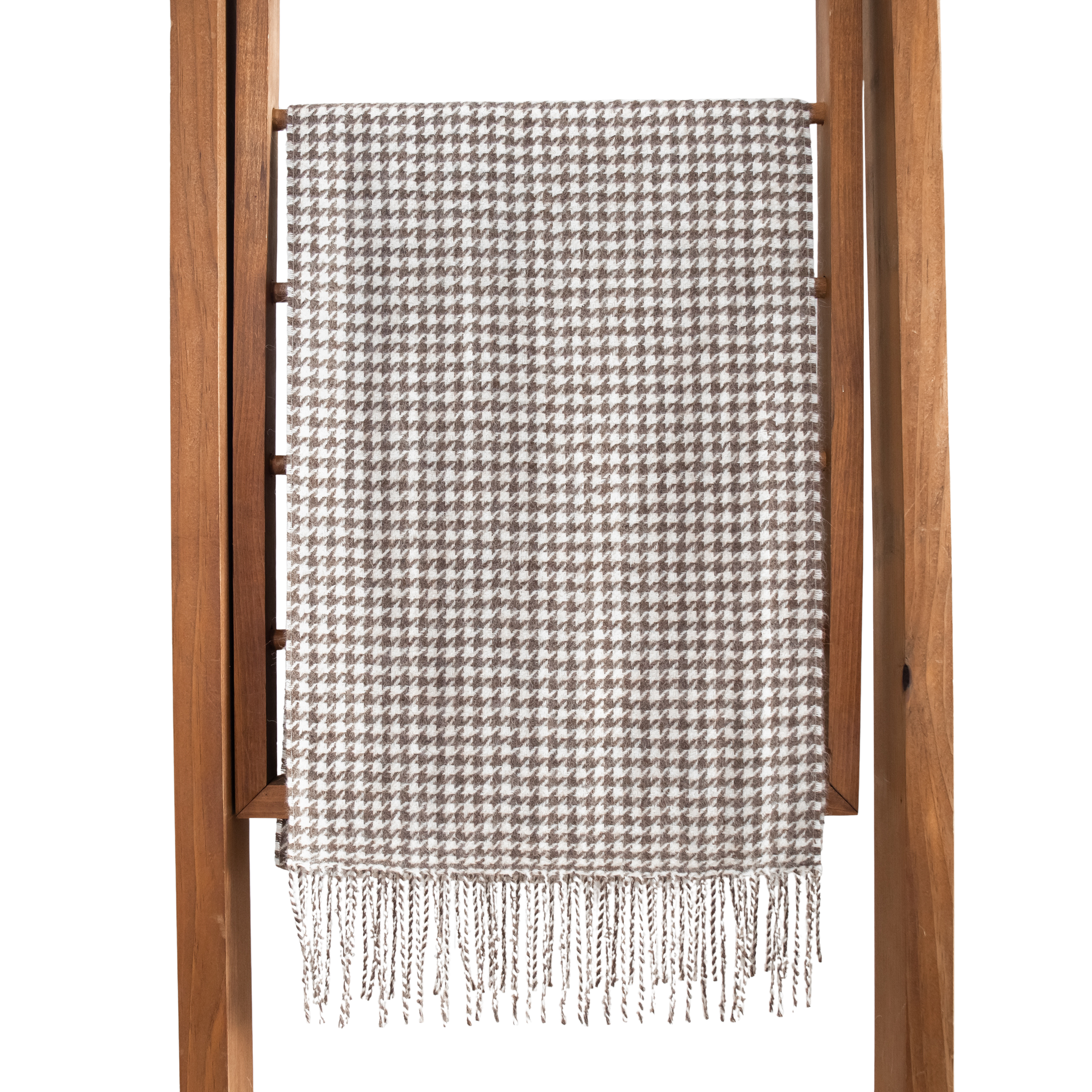 Houndstooth Baby Alpaca Scarf