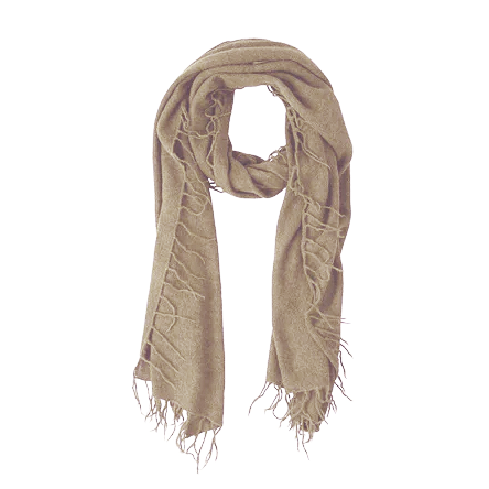 Full Fringe Alpaca and Silk Scarf