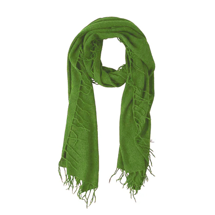 Full Fringe Alpaca and Silk Scarf