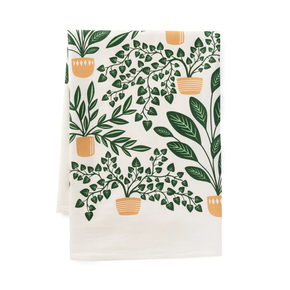 Houseplants Tea Towel