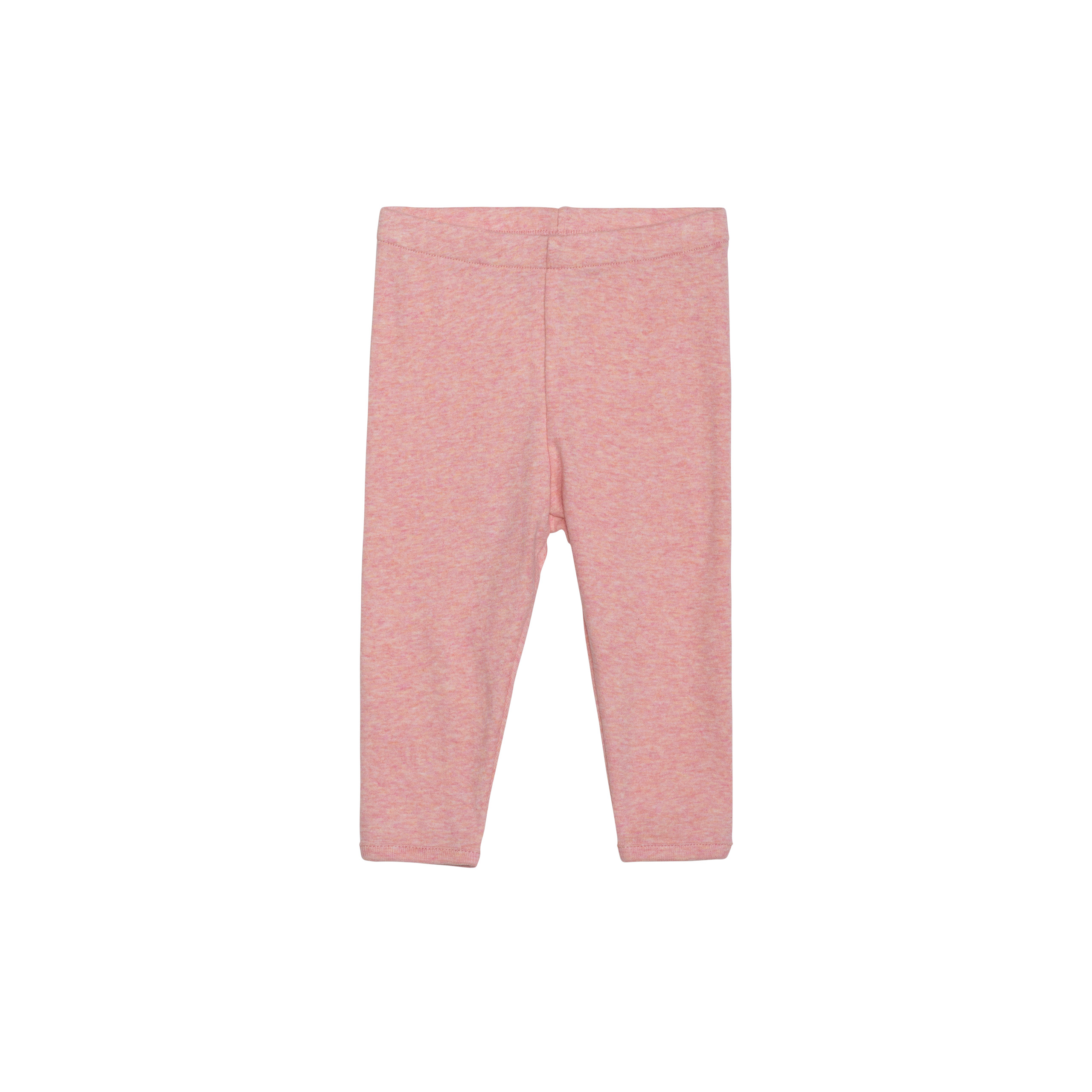 Pink baby leggings on a white background