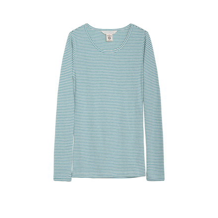 Striped long-sleeve shirt on a white background