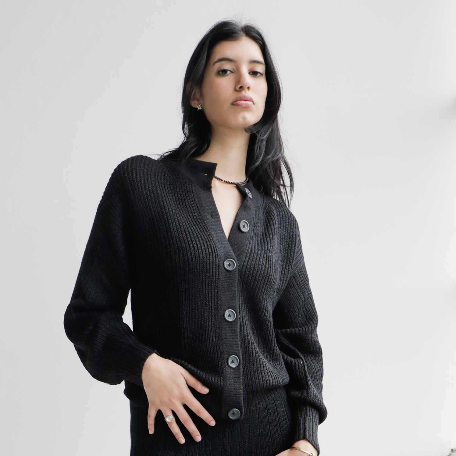 Tintaya Alpaca Cardigan | 100% Alpaca Wool Knitwear | Fluff Alpaca