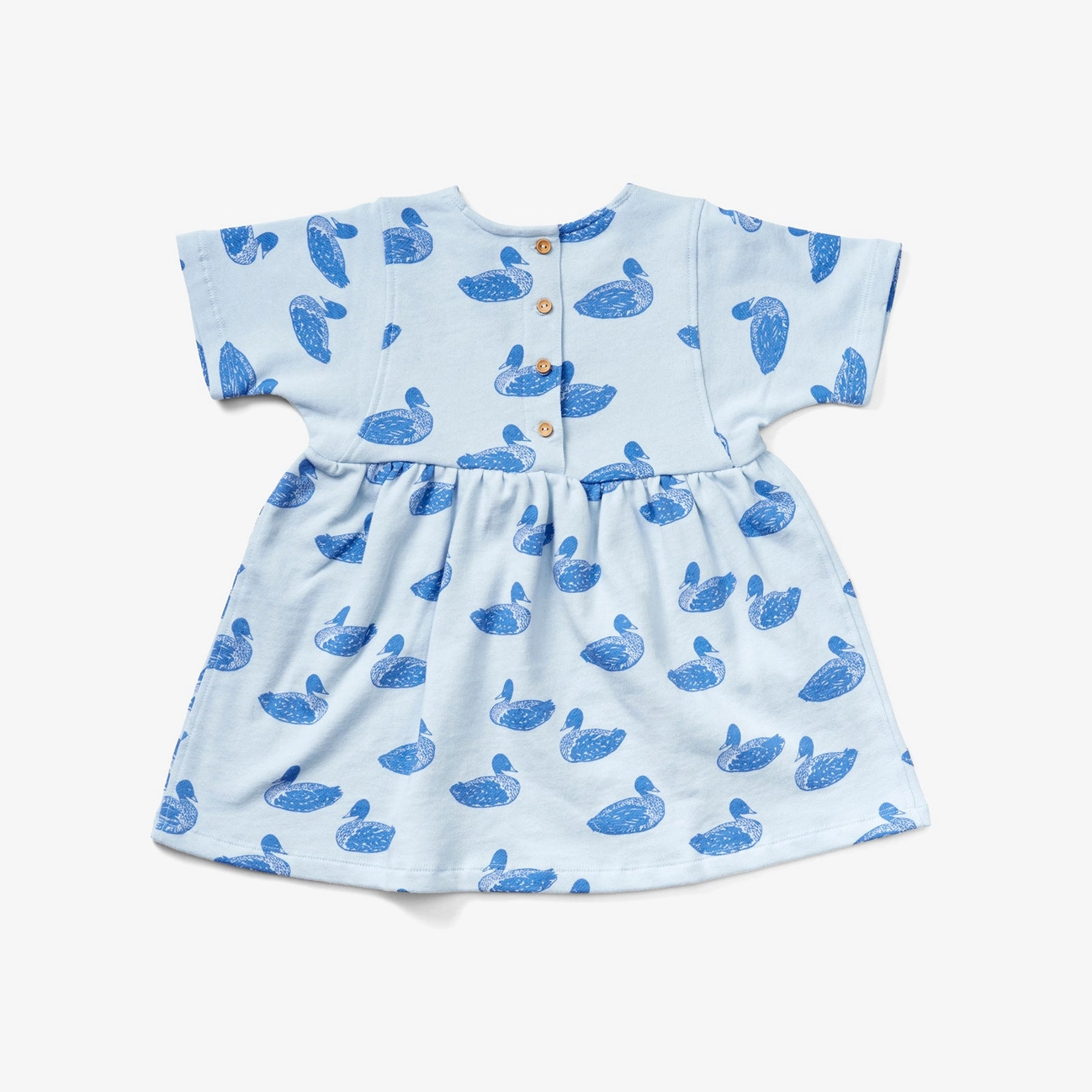 Lewis Duck Print Organic Cotton Dress
