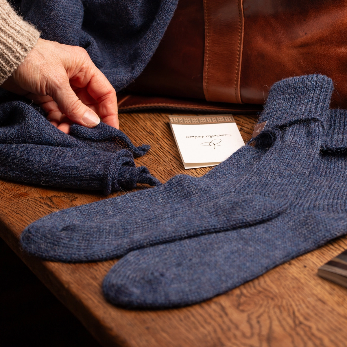 Silky 100% Alpaca Bed Socks