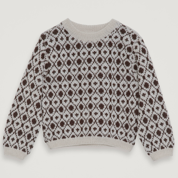 Serendipity Kid's Alpaca Pattern Sweater | Fluff Alpaca