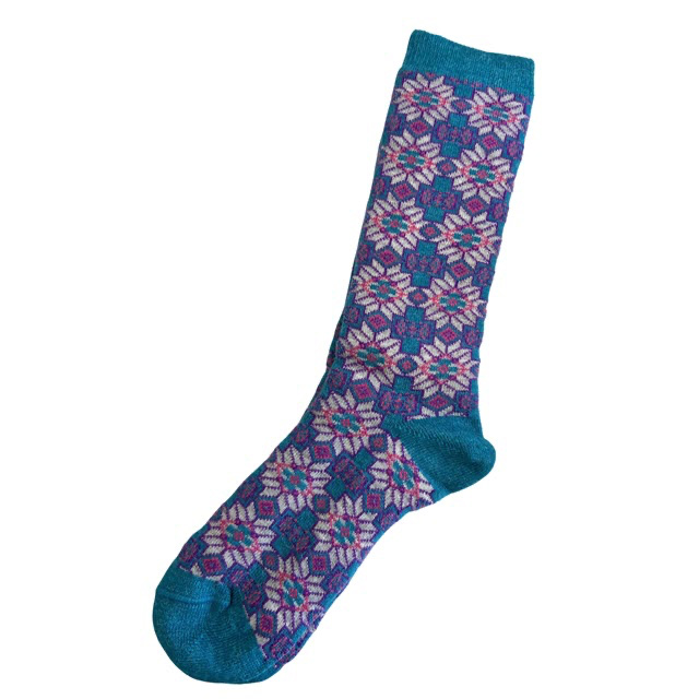 Lucerne Geometric Alpaca Socks