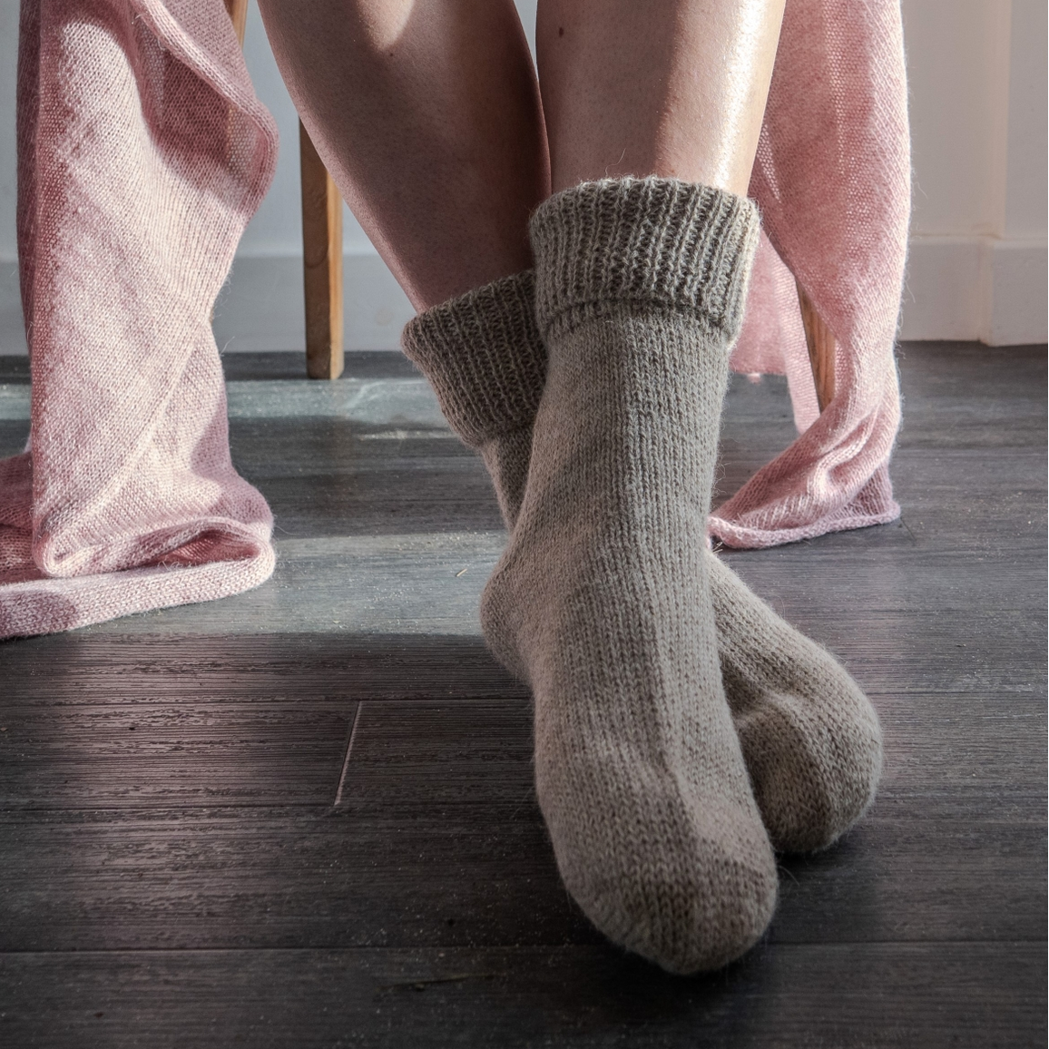 Samantha Holmes Silky Alpaca Bed Socks