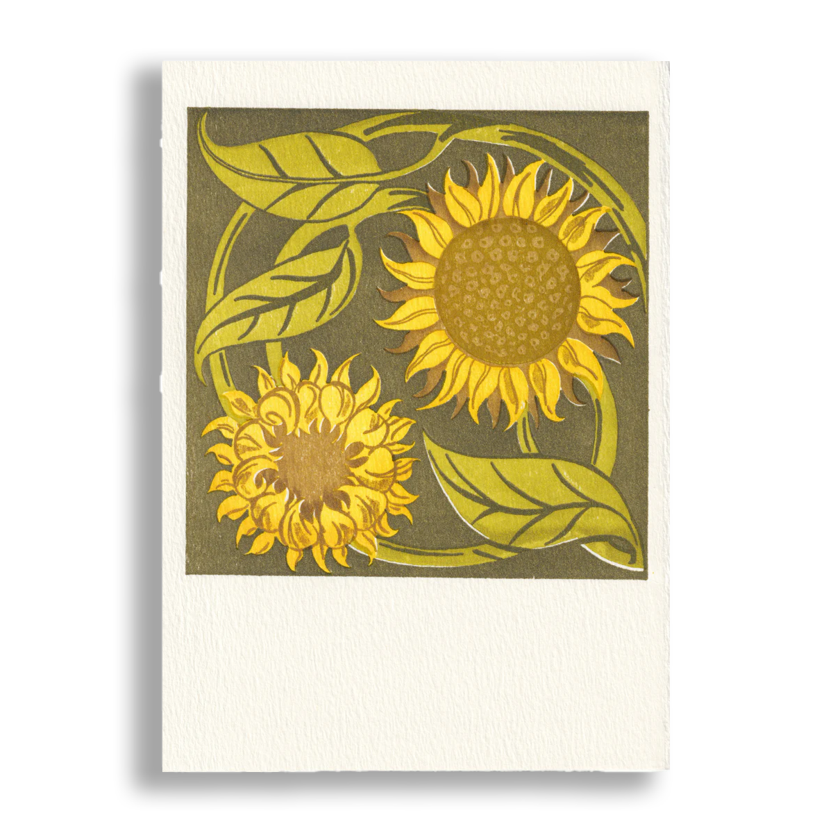 'Sunflower Tile Design' Card