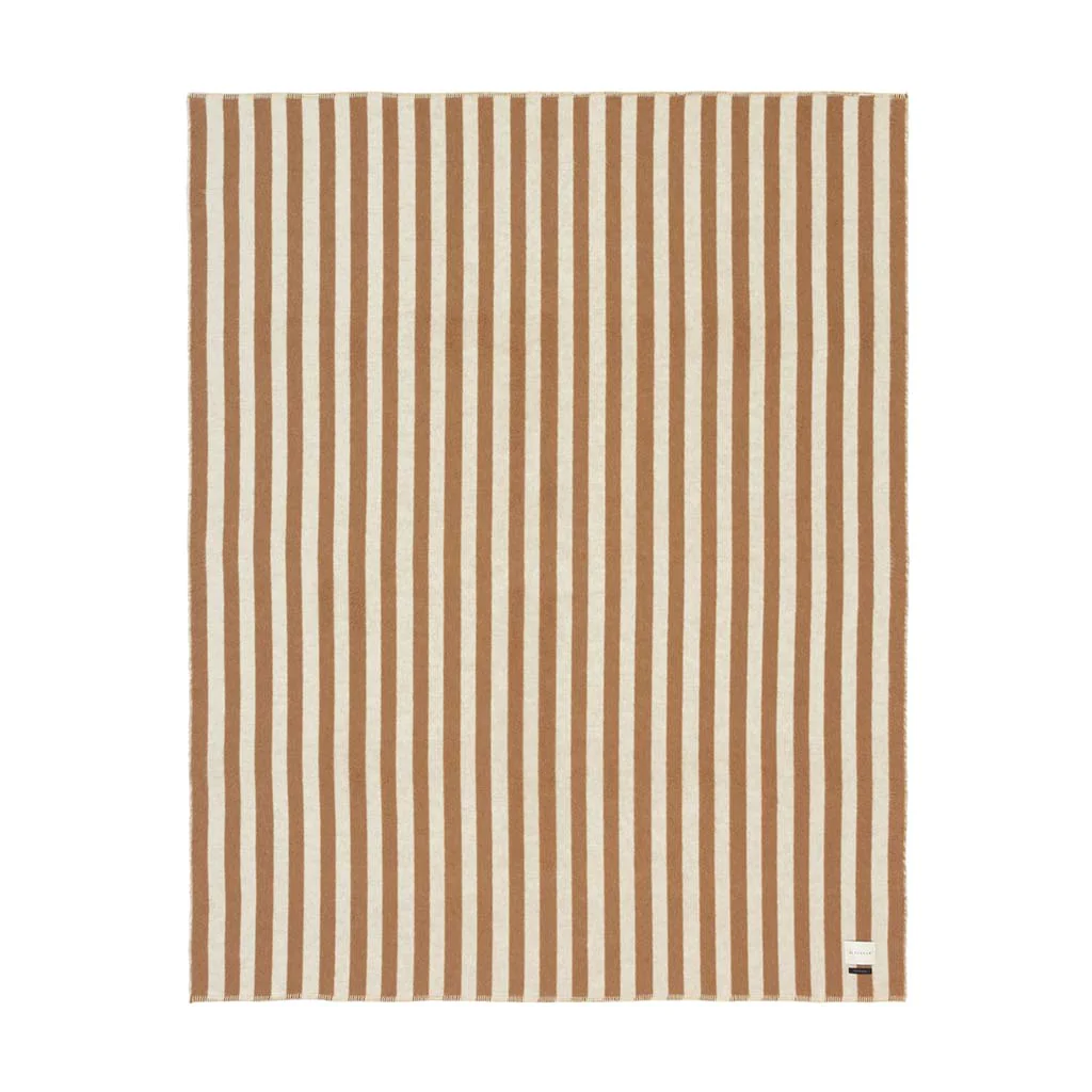 Stills Zero Dye Heirloom Alpaca Blanket - Tobacco/Ivory
