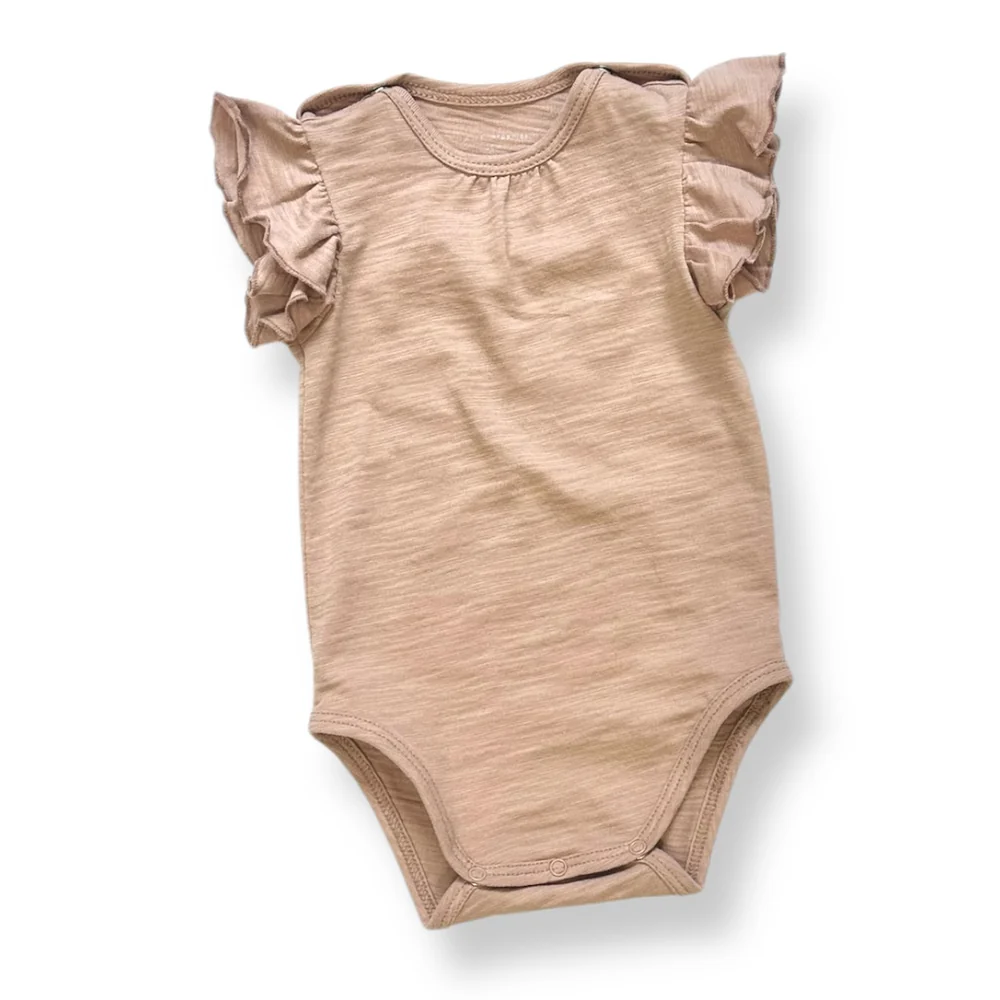 Tane Organics Flamé Flutter Sleeved Onesie
