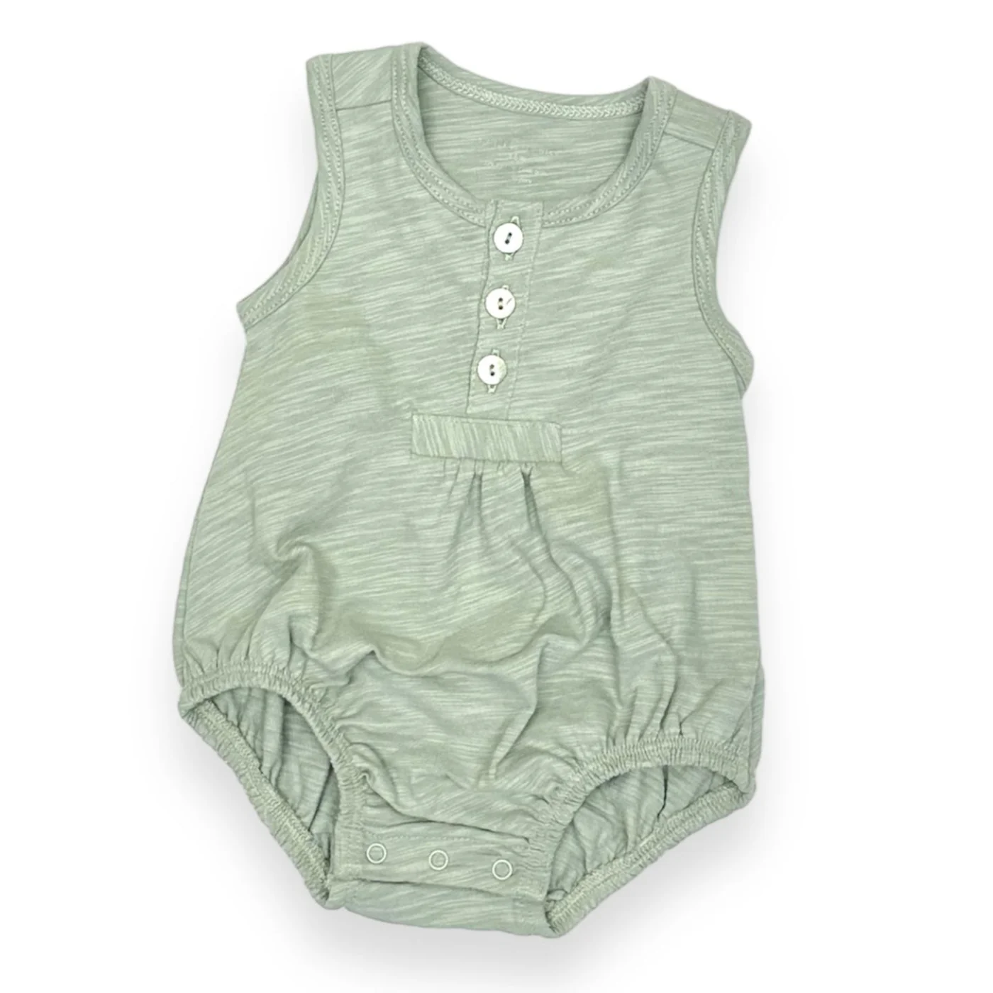 Tane Organics Flamé Sleeveless Henley Romper