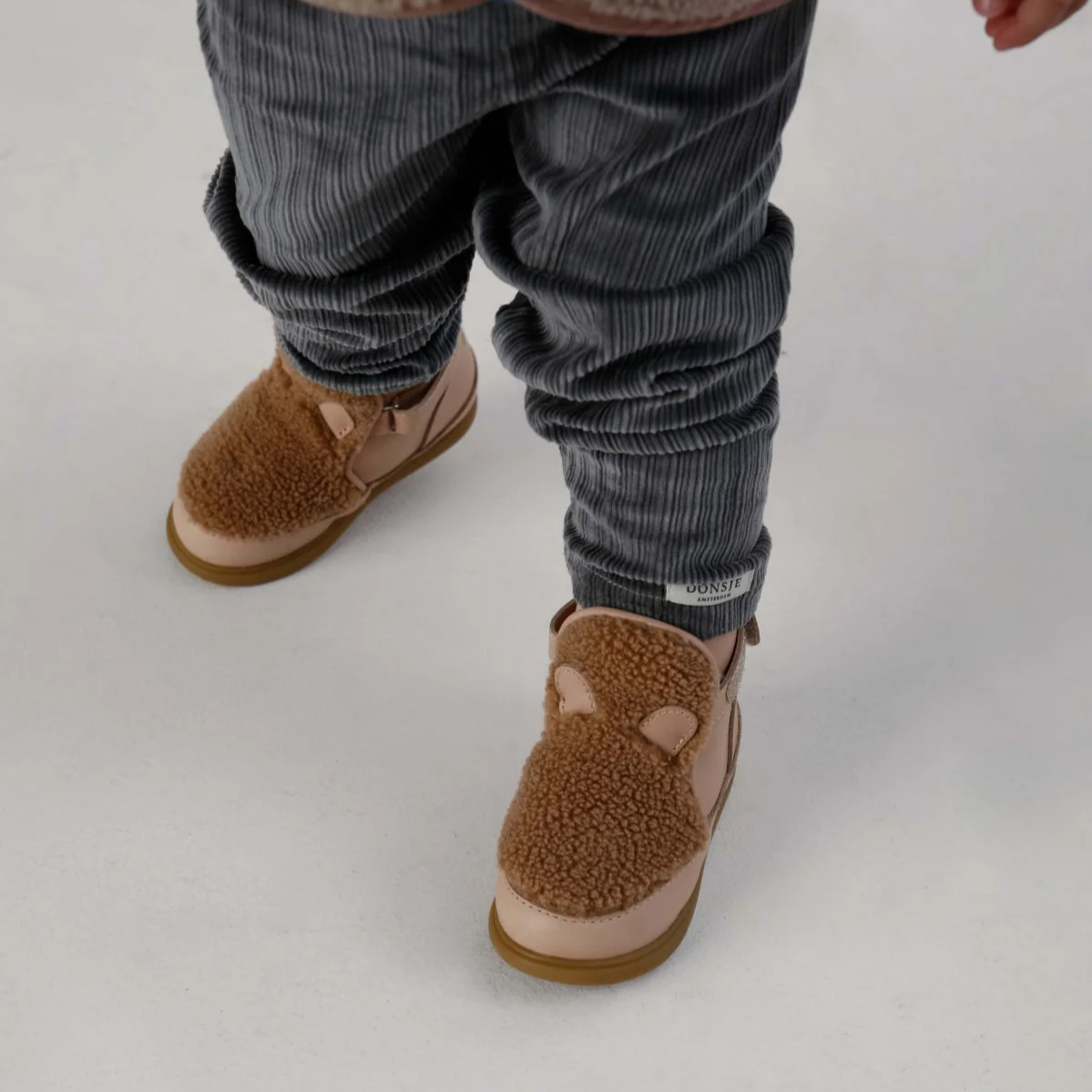 Roumi Teddy Bear Leather Boots