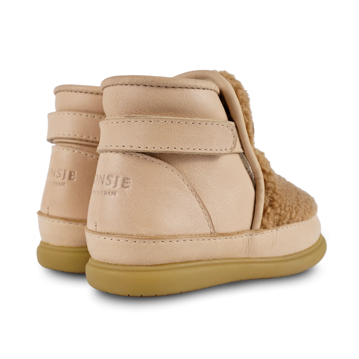 Roumi Teddy Bear Leather Boots