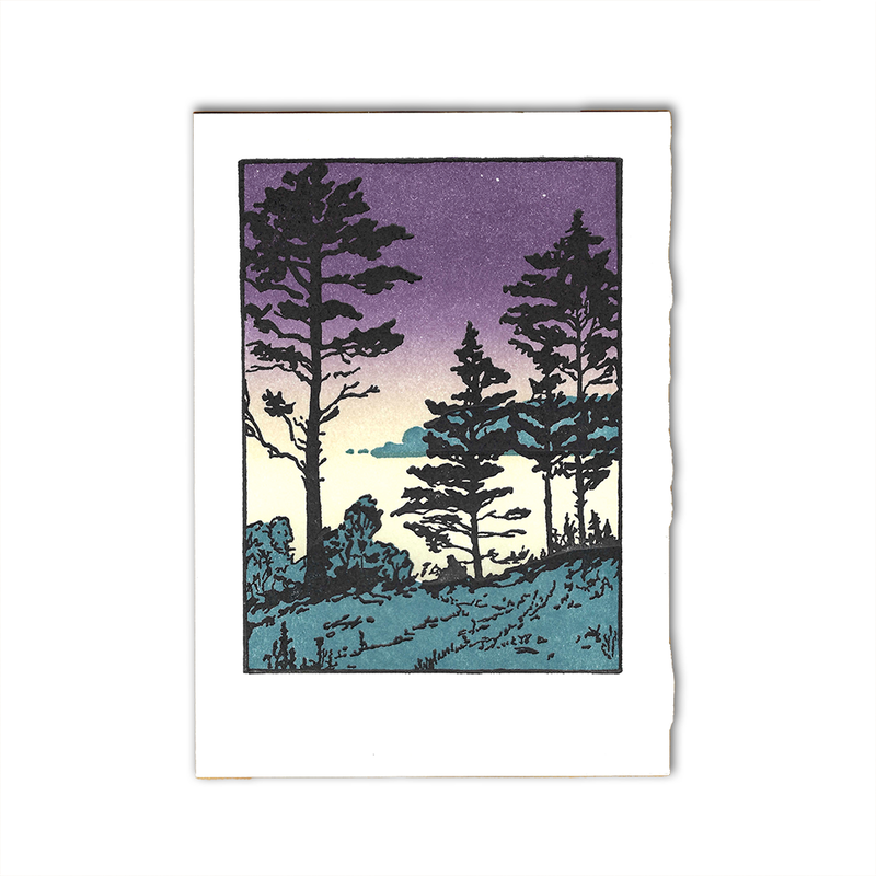 'Twilight Sheepscot River' Card