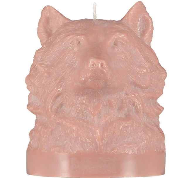 Hand Poured Wolf Bust Candle