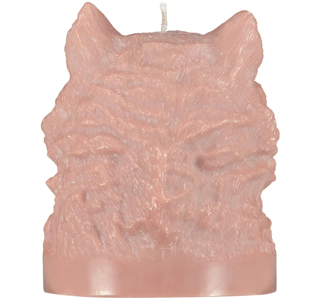 Hand Poured Wolf Bust Candle