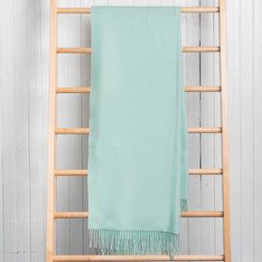 Fluff Solid Color Baby Alpaca Throw Blanket