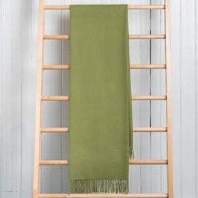 Fluff Solid Color Baby Alpaca Throw Blanket