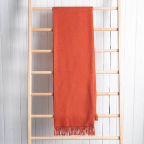 Fluff Solid Color Baby Alpaca Throw Blanket