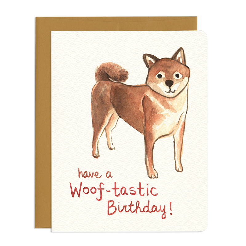 'Woof-tastic' Birthday Card