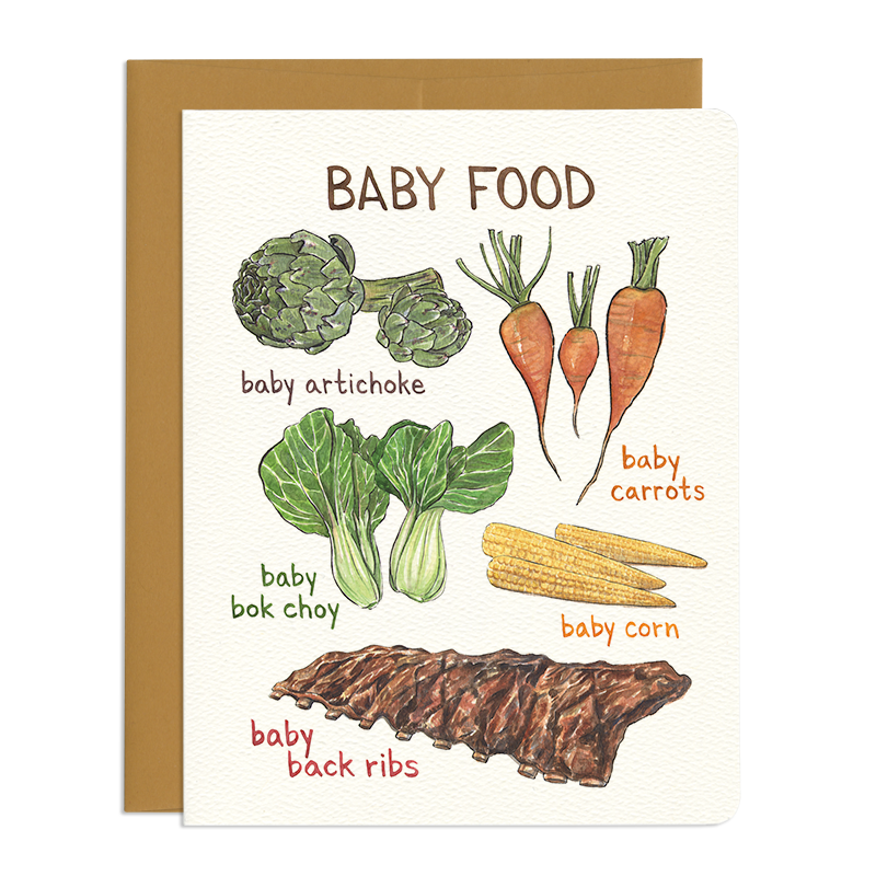 'Baby Food' Greeting Card