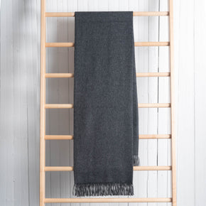 Fluff Solid Color Baby Alpaca Throw Blanket