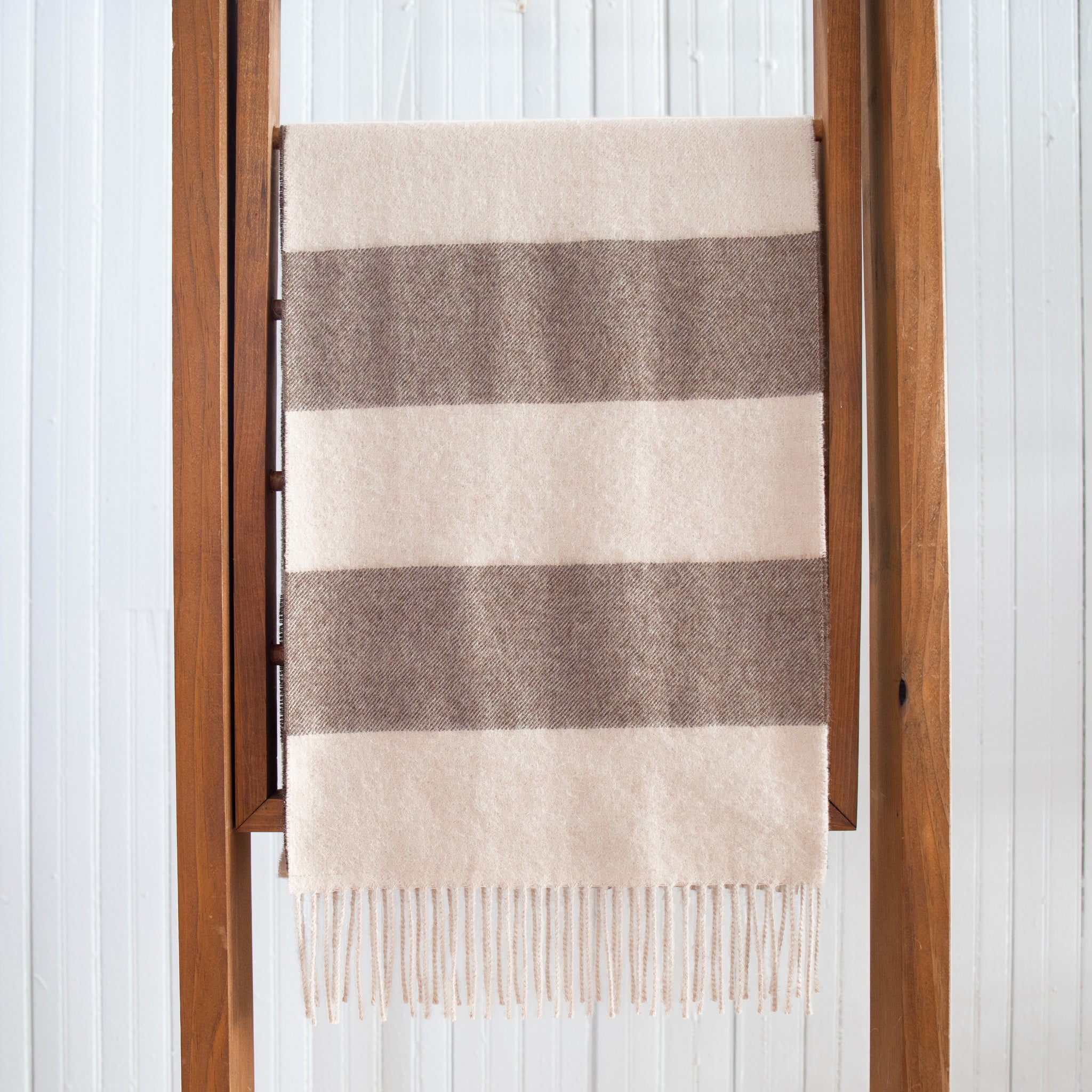 Striped Baby Alpaca Scarf