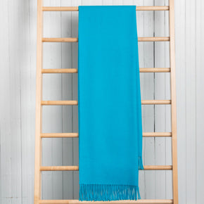 Fluff Solid Color Baby Alpaca Throw Blanket